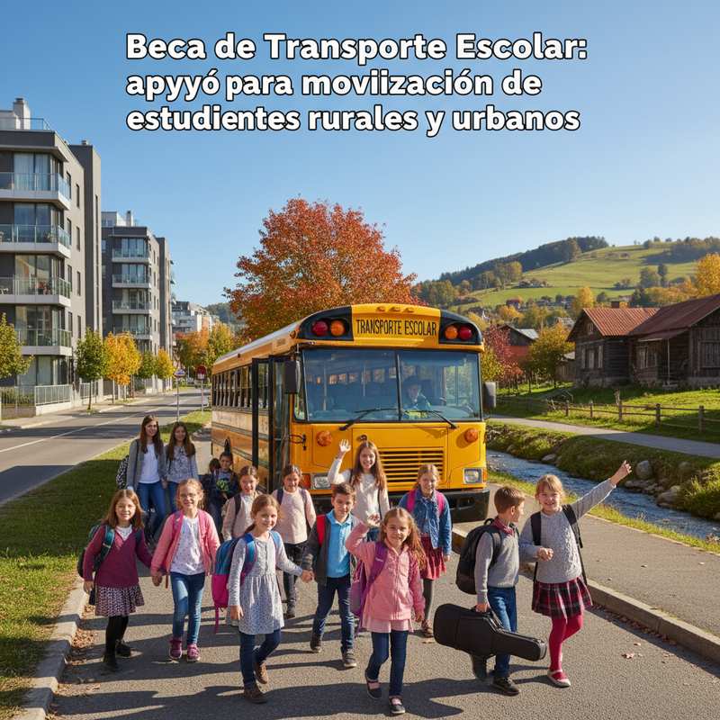 Beca de Transporte Escolar: apoyo para movilización de estudiantes rurales y urbanos