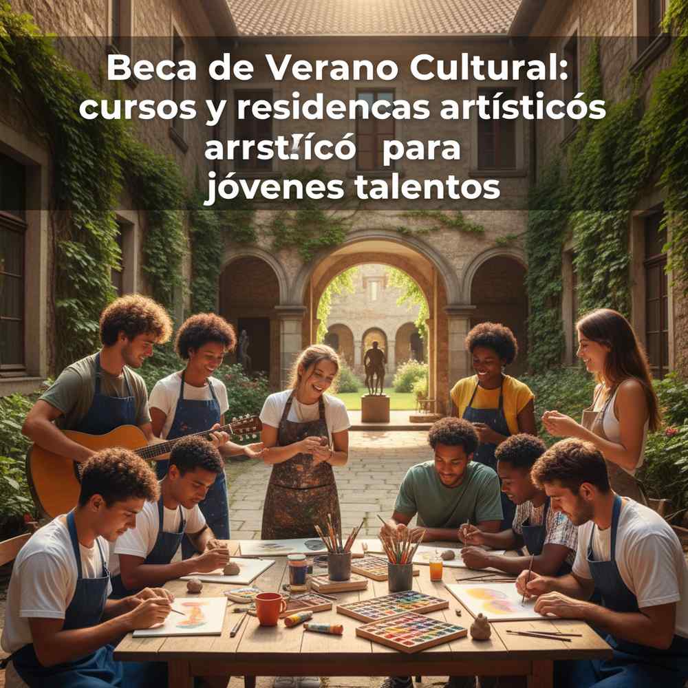 Beca de Verano Cultural: cursos y residencias artísticas para jóvenes talentos