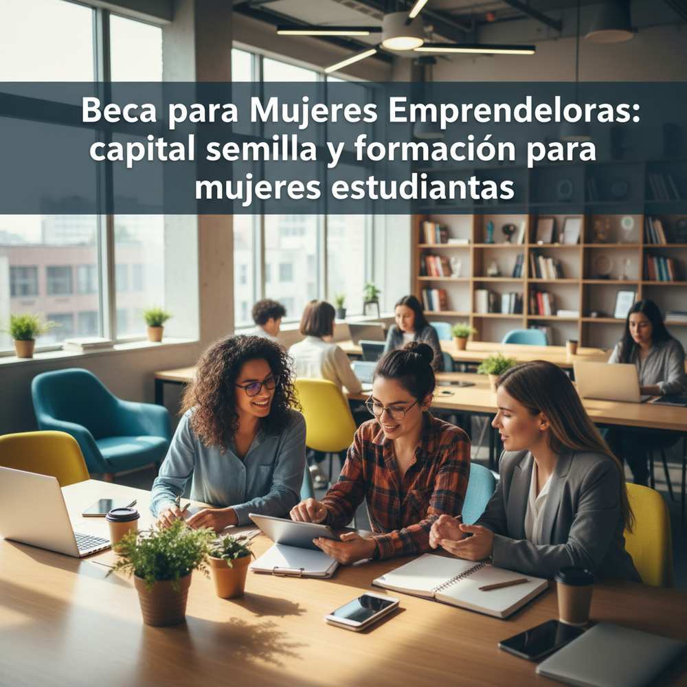 Beca para Mujeres Emprendedoras: capital semilla y formación para mujeres estudiantes