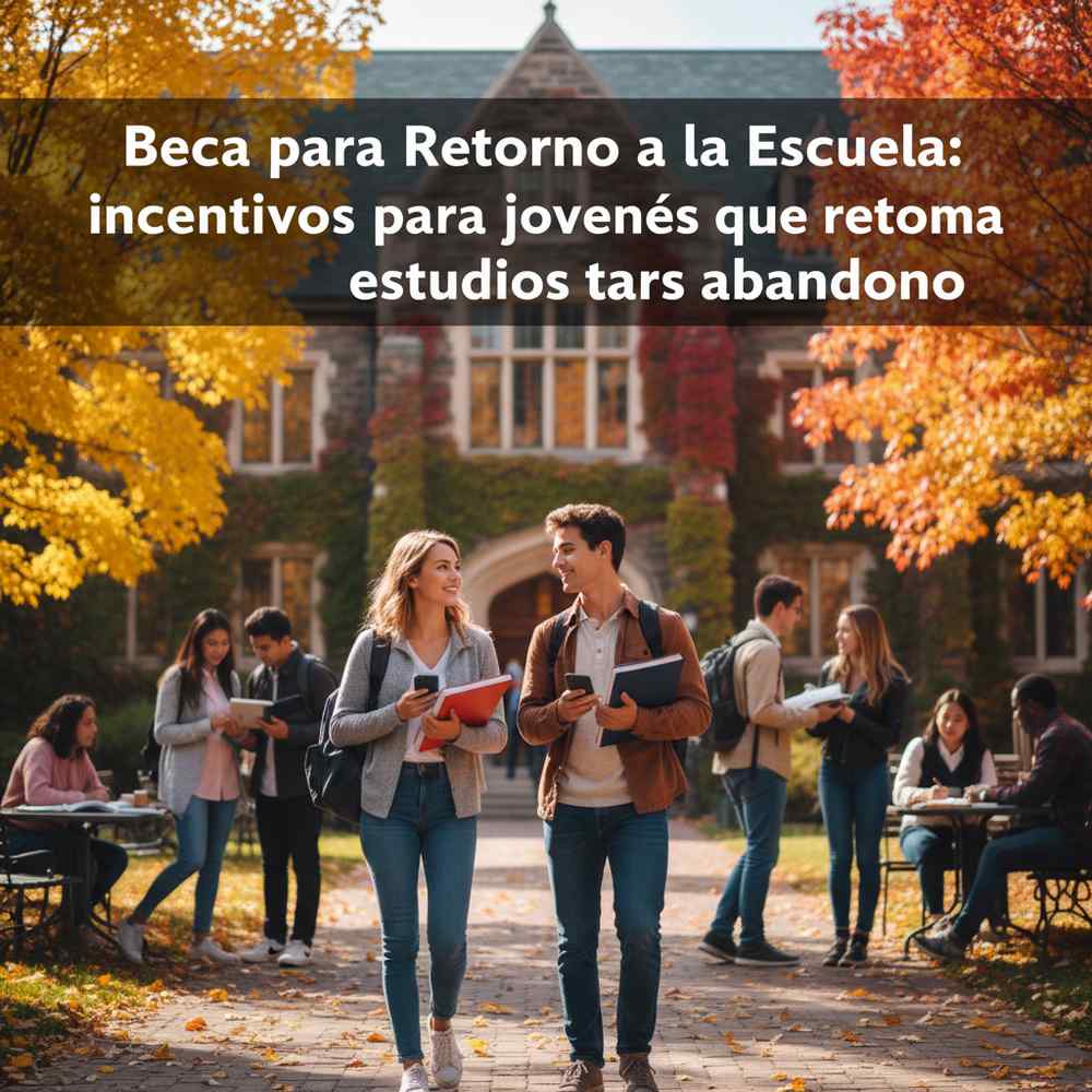 Beca para Retorno a la Escuela: incentivos para jóvenes que retoman estudios tras abandono