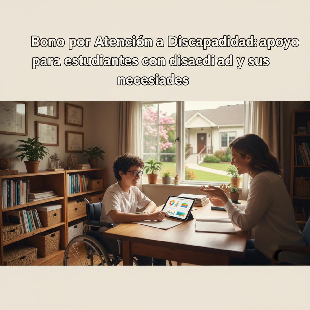 Bono por Atención a Discapacidad: apoyo para estudiantes con discapacidad y sus necesidades
