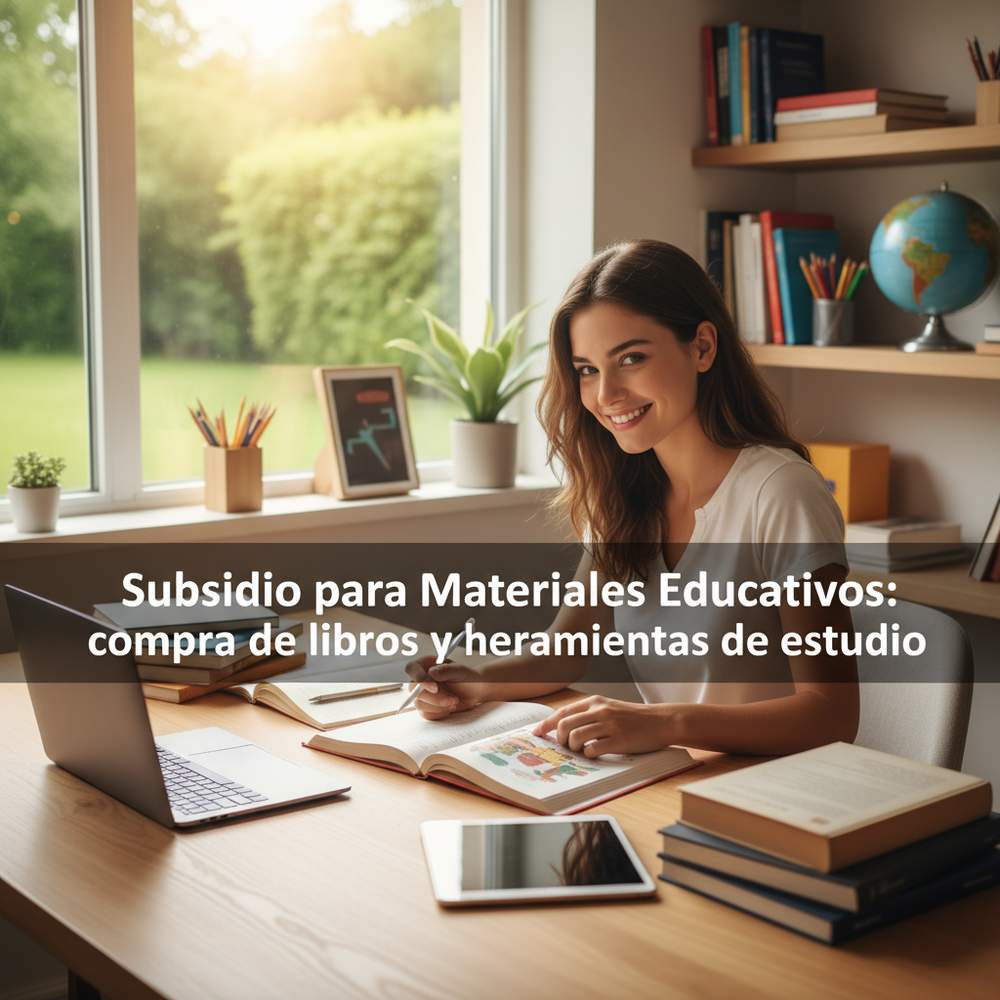 Subsidio para Materiales Educativos: compra de libros y herramientas de estudio